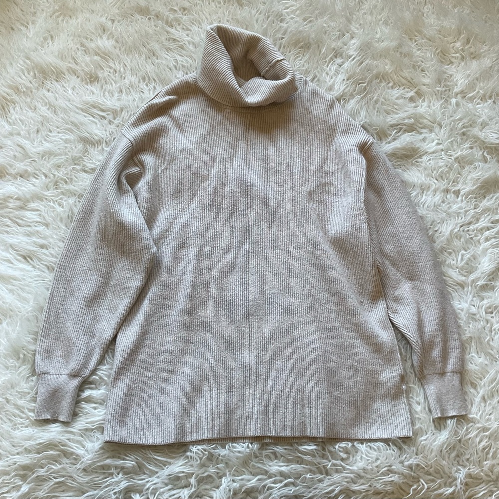 Free People Oversized Ribbed Turtleneck Sweater‎